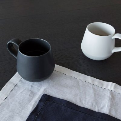 KIHARA_咖啡杯(藍白素磁釉)1