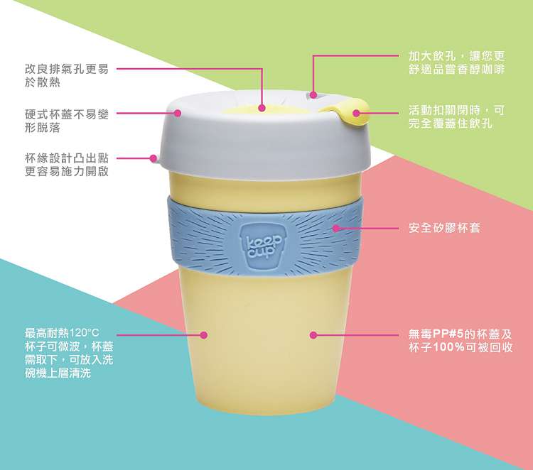 澳洲 KeepCup 隨身咖啡杯 隨行杯 L (炫彩)