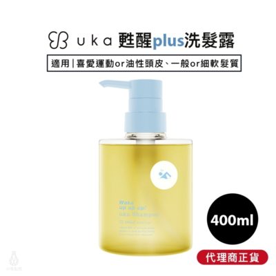 日本 uka 甦醒plus 洗髮露 400ml 洗髮精