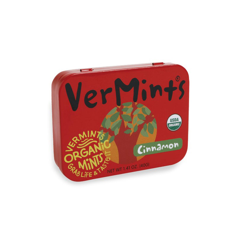 美國 Organic VerMints 有機薄荷糖 40g (肉桂)