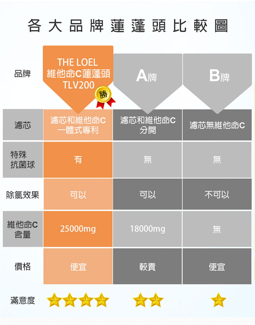 韓國製 THE LOEL 維他命C 增壓蓮蓬頭濾水器 (6圈多洞版)